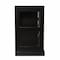 Homeroots 48in Black Sideboard with Two Glass Sliding Doors 401668 - alternate 2