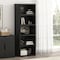 Manhattan Comfort Rivington 28in Open Bookcase in Black BC003-BK - alternate 1