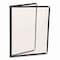 Excello Global Products Menu Holder For 8.5 x 11 Menus, Portrait, 4-View, 9.6 x 12 Holder, Clear/Black/Silver, 10PK SPLS-MENU-4 - alternate 1