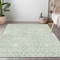 Homeroots 8' X 10' Mint Green And Ivory Geometric Washable Indoor Outdoor Area Rug 595094 - alternate 3