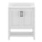 Flash Furniture Vega 30in. Vanity w/Sink, Soft Close Doors & Open Shelf, Carrara Marble, Black Hardware, Wht/Wht FS-VEGA30-WH-HDBLK-GG - alternate 4