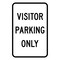 Sign Solutions Usa Parking Sign, 12 in W, Aluminum Sign, White DCS06DWT1218CUS00193 - alternate 1