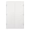 Reso 72 in. x 80 in.Bi-Parting Solid Core White Primed French Door Catch Ball Flush Panel Bronze RID-7280-FW-ORB-T - alternate 1