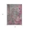 Homeroots 5' X 8' Blush Gray And Mauve Abstract Washable Indoor Outdoor Area Rug 618221 - alternate 5