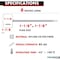 Kable Kontrol Write On Zip Tie Tags, 1-7/8in x 1-1/8in Flag Top, 6in L, 80 Lbs Strength, 100Pcs, Red, 100PK CTWO-6-100-RD - alternate 2