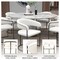Leisuremod Aero Collection Modern Dining Chair in White, 4PK AC23W4 - alternate 2
