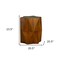 Homeroots 24" Brown Solid Wood End Table 579297 - alternate 3
