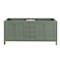 James Martin Vanities 72 in. Double Vanity, Smokey Celadon, w/Single Hole 3CM White Zeus Silestone Top & Backsplash 503-V72-SC-1WZ - alternate 2