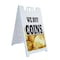 Signmission We Buy Coins, A-Frame & 2 Decals Installed, Heavy-Duty Plastic Frame SBHD-D-2436-We Buy Coins - alternate 1