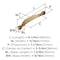 Amerock Inspirations 3-3/4 inch (96mm) Center-to-Center Champagne Bronze Cabinet Pull, 10PK 10VMP1587CZ - alternate 2