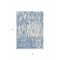 Homeroots 8' X 10' Denim Blue And Ivory Abstract Washable Indoor Outdoor Area Rug 612650 - alternate 5