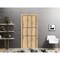 Sartodoors Sliding Closet Bi-fold Doors, Planum 0014 Oak and Aluminum Strips, Sturdy Tracks Moldings Trims Har PLANUM0014BF-DUB-36 - alternate 1