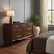 Homeroots 60" Walnut Solid Wood Seven Drawer Double Dresser 524122 - alternate 3