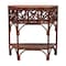 Bali & Pari Gaspar Marbled Tortoise Natural Rattan Console Table 262-14437-ZORO - alternate 3