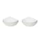 Homeroots White Six Piece Triangle Bone China Service For Six Bowl Set 483494 - alternate 2