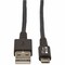 Eaton EATON Heavy-duty USB 2.0 USB-A To Micro-b Cable, M/m, Uhmwpe And Aramid Fibers U050-003-GY-MAX - alternate 1