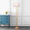 Jonathan Y Selina 64.5" Transitional Glam Iron Ogee Trellis LED Floor Lamp, Gold Painting JYL3073A - alternate 3