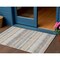 Homeroots 3' X 5' Gray And Silver Striped Washable Indoor Outdoor Area Rug 632215 - alternate 1