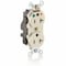 Leviton Straight Blade Receptacle, 5-20R, 20 A, 125V AC, Flush Mount, Isolated Ground M8300-IGT - alternate 1