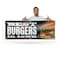 Signmission The Best Burgers In Town, 24 Inch x 72 Inch, Vinyl Banner B-72-30887 - alternate 3