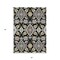 Homeroots 5' X 8' Black Gray And Brown Oriental Washable Indoor Outdoor Area Rug 597663 - alternate 2