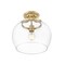 Z-Lite Joliet Burnished Brass 1 Light Semi Flush Mount 473SF13-BBR - alternate 2