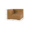 Homeroots 38" Sienna Leather Modular Sofa With Brown Legs 641035 - alternate 2