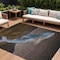 Homeroots 9' X 12' Brown And Denim Blue Animal Print Washable Indoor Outdoor Area Rug 630961 - alternate 1