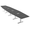 Skutchi Designs 18 Person Conference Table With Power Unit | 18' Hexagon Table | Harmony Series HAR-HEX.IR-48X216-T-WA7949-ESIL - alternate 1
