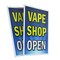 Signmission Vape Shop Open, Plastic Signs Only 24 Inch x 36 Inch, Corrugated Plastic, 2PK CSB-2436-2PACK-Vape Shop Open - alternate 1