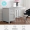 Martha Stewart 22.75 in. D X 54 in. W X Engineered Wood, Steel, Gray Frame/Brushed Nickel Hardware ZG-ZP-09-GY-MS - alternate 3