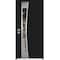 Vdomdoors Aluminum Door Cynex 6116 Black Entry Steel Metal Modern Painted W36xH80 Left Inswing CYNEX6116EXD-BLK-W36xH80-LH-I - alternate 1