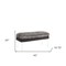 Homeroots 42in Gray and Clear Faux Fur Upholstered Storage Bench with Flip Top 469297 - alternate 2