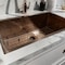 Whitehaus Collection Noah Plus 16 gauge Single Bowl Linen Textured Dual-Mount Sink Set WHNPL3318-CO - alternate 4