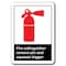 Signmission Fire Extinguisher Remove Pin & Squeeze Trigger 7inx10in Safety ansi osha, ANSI - 710 ANSI - 710 Fire Extinguisher Remove Pin - alternate 1