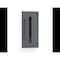 Vdomdoors Front Exterior Prehung Steel Door Ronex0130 Grey Sidelight Exterior Window Sidelite Entry Metal RONEX0130EXD-GRE-W36+16 X H80-RH-I - alternate 3