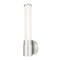 Z-Lite Warwick 1 Light Wall Sconce, Brushed Nickel/Opal White, 4.75 In W 1020-1S-BN-LED - alternate 1