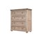 Homeroots 40" Natural Solid Wood Four Drawer Chest 524597 - alternate 1