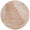 Homeroots 8' Salmon Copper And Ivory Round Abstract Washable Indoor Outdoor Area Rug 587604 - alternate 3