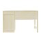 Homeroots 47" Antiqued White Wood Wall Mounted Pedestal Writing Desk 568262 - alternate 3