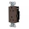 Hubbell Wiring Device-Kellems Straight Blade Receptacle, 5-20R, 20 A, 125V AC, 2 Pole, 3 Wire, Surface Mount, Grounded DR20ST - alternate 1