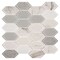 Andova Tiles Astor 2-in. x 4-in. Elongated Hexagon Glass Wall & Floor Mosaic Tile (0.99 Square Feet Per Box) Andova Tiles - alternate 1