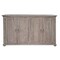 Homeroots 72" Sand Solid and Manufactured Wood Distressed Credenza 527098 - alternate 1