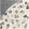 Daltile Pebble Oasis Natural Stone Art Deco Pebble Mosaic 11in x 11in in Honed Coal, 11PK PB37ARTDCPBMSHN - alternate 2