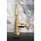 Kingston Brass One-Handle 1-Hole Bathroom Faucet with Knurled Handle, Deck Plate, and Push Pop-Up Drain KSD2217RKX - alternate 3