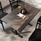 Flash Furniture Bennett 30 in x 48 in Solid Wood Indoor Tabletop in Dark Brown with Dual 5 in x 22 in Dining GSF-REC3048-DKBRN-T0522-GG - alternate 3