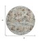 Homeroots 8' Midnight Ivory And Beige Round Abstract Washable Indoor Outdoor Area Rug 643579 - alternate 3
