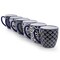 Elama Flyn 6 Piece 16 Ounce Assorted Design Stoneware Mug Set in Navy Blue and White 750123729M - alternate 3