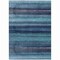 Homeroots 3' X 5' Teal Blue Aqua And Navy Blue Striped Washable Indoor Outdoor Area Rug 631221 - alternate 6