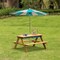 Gardenised Convertible Wooden Sand and Water Table for your Toddlers Outdoor Playset Featuring 2 Play Box QI004476.ST - alternate 2